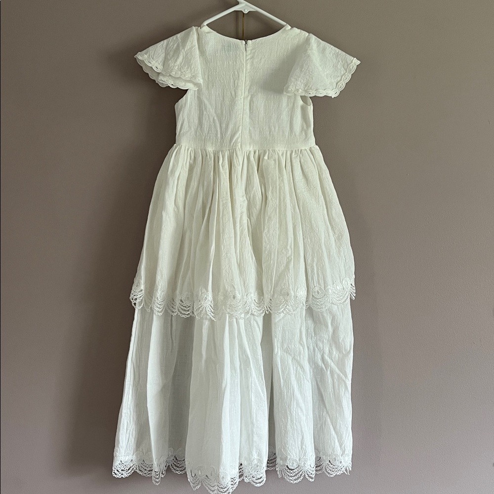 Trish Scully layered lace cap sleeve midi dress 7 Easter, communion, wedding - Picture 4 of 8